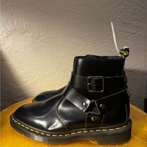 Black Leather Doc Marten Boots